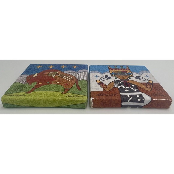 2 Glycee Prints Gerald Dawavendewa Hopi- Dancing With Dragonflies AND Mosayiu - Picture 4 of 15